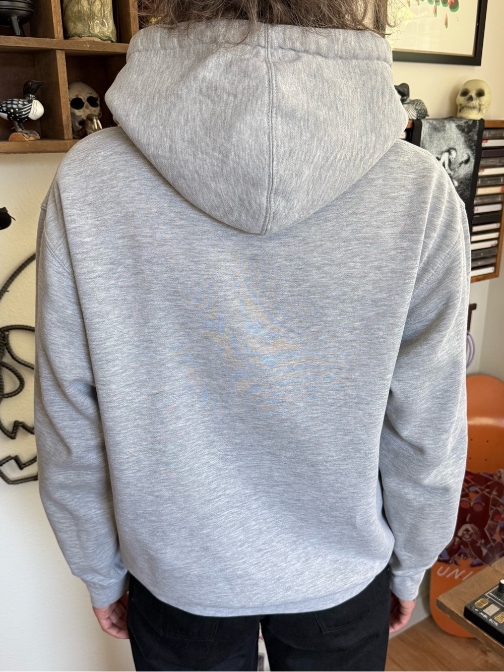Obey Dissent Graphic Hoodie Heather Gray ~ Size Small - Picture 4 of 10